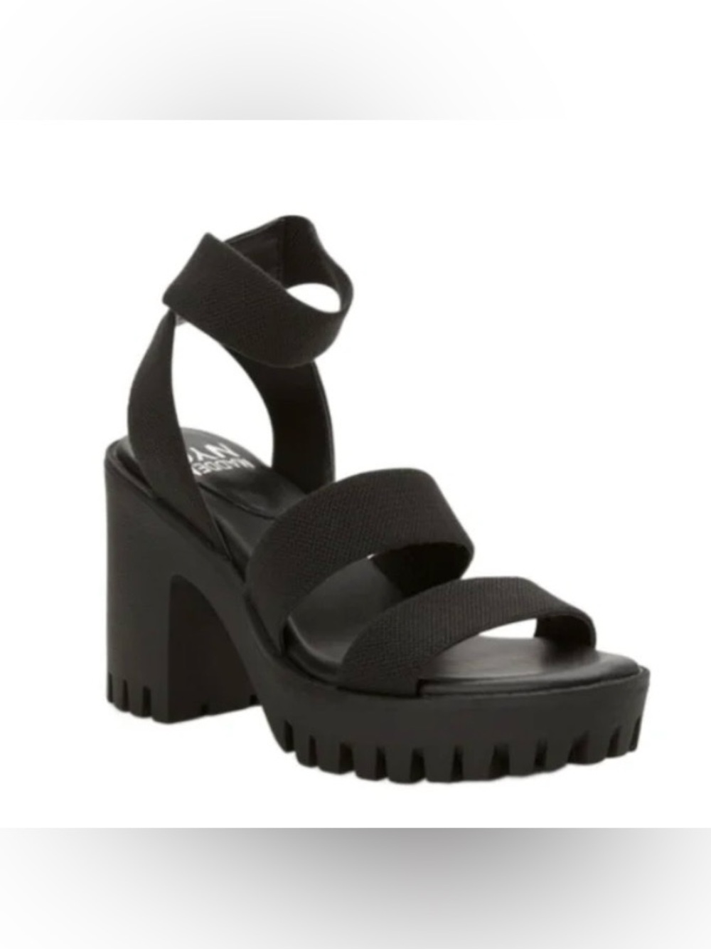 Steve Madden Black Platform Chunky Sandals